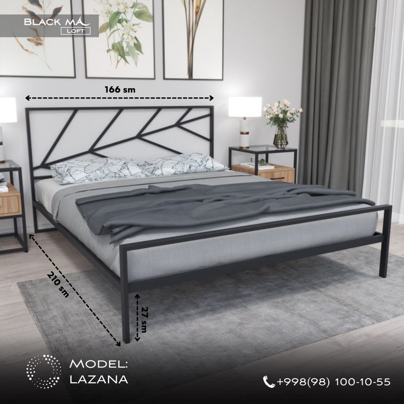 Металлическая кровать ORBITA | Рассрочка 0%