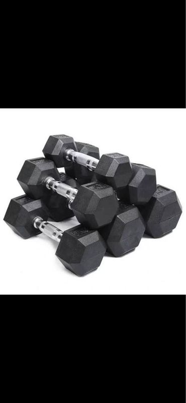 Gantel rezina temir 1 kg dan 10 kg gacha xitoy+ ozbekiston