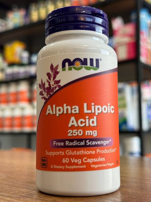 Now Alpha Lipoic Acid 250 mg 60 veg capsules