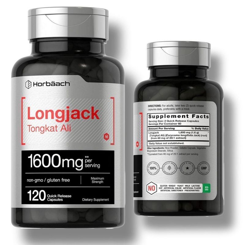 Лонгджек Тонгкат Али 120 капсул Longjack Tongkat Ali из Америки Лонгджек Тонгкат Али 120 капсул Longjack Tongkat Ali из Америки