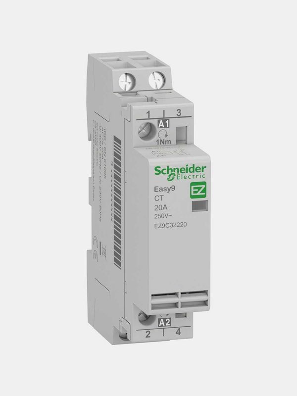 Мод контактор EASY9 CT 20A 2НО 230/250В АС 50 ГЦ Мод контактор EASY9 CT 20A 2НО 230/250В АС 50 ГЦ