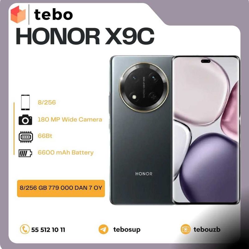 Honor X9C smartfonlari Muddatli to'lovga