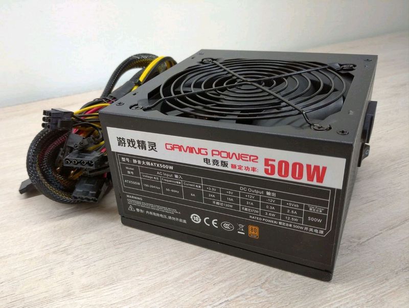 Блок питания Gaming Power 500W 80 Bronze,гарантия