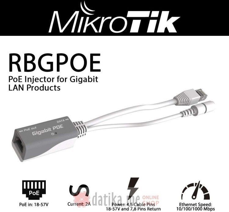 Mikrotik PoE injector Mikrotik PoE injector