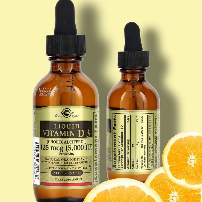 Жидкий витамин D3 59ml Liquid Vitamin D3, Natural Orange Solgar Жидкий витамин D3 59ml Liquid Vitamin D3, Natural Orange Solgar