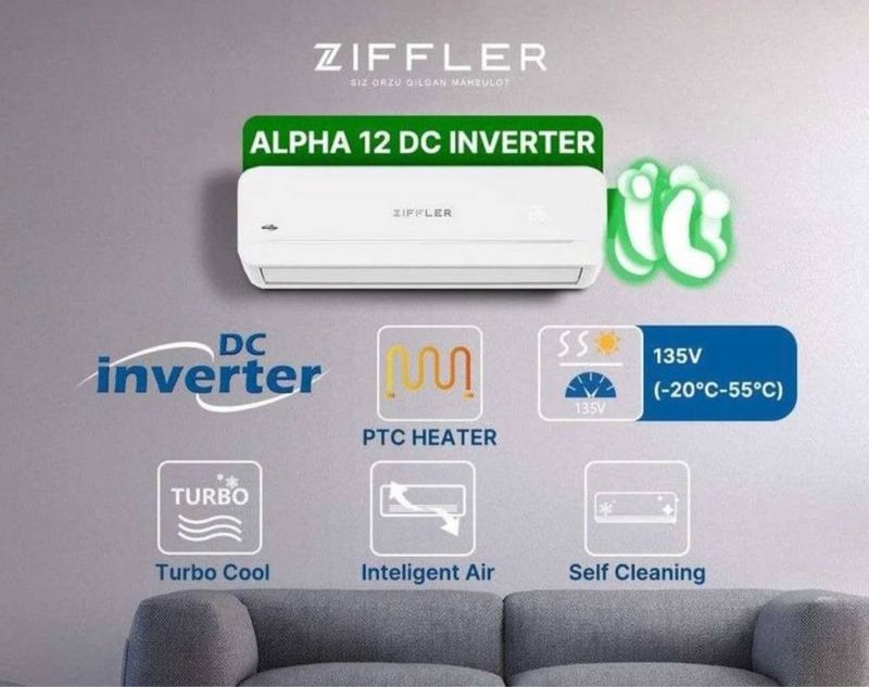 Ziffler 12 tali inverter kandetsioner 273$ Ziffler 12 tali inverter kandetsioner 273$