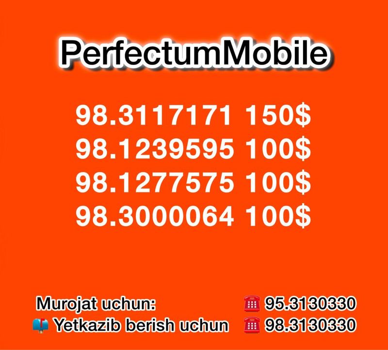 Perfectum nomer sotiladi mobile Perfectum nomer sotiladi mobile