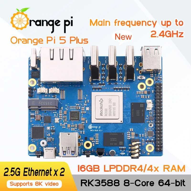 Orange Pi 5 Plus, OZU 16 Гб, RK3588, Android