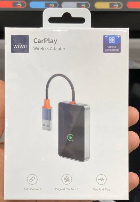 Беспроводной адаптер WIWU CarPlay USB (Wi-CP001) (серый)