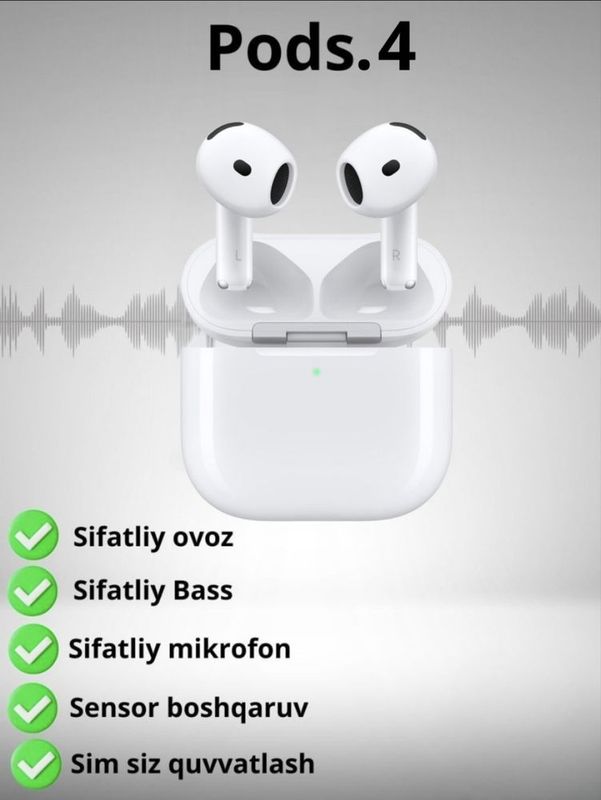 Airpods 4(Simsiz quloqchinlar) Airpods 4(Simsiz quloqchinlar)