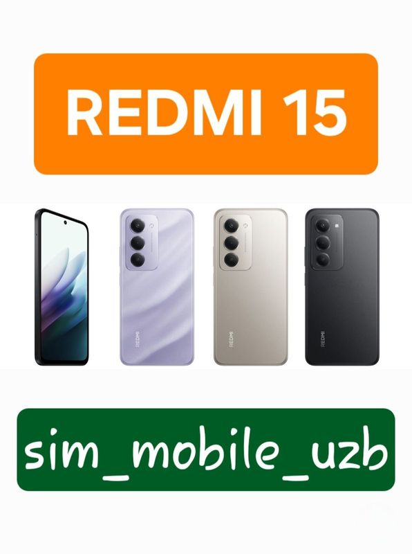 REDMI 15 2025 New Super Skidka+Garantiya+Dastavka