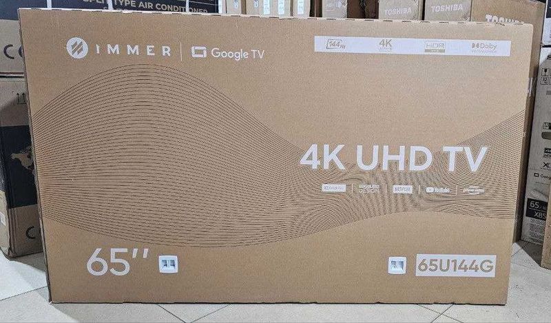 Телевизор IMMER 65" 144hz 4K GoogleTv UHD новый модель ДОСТАВКА БЕСПЛ