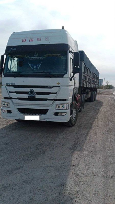 HOWO A6 ва тиркама комплект тез сотилади. холати идел 2019 йил