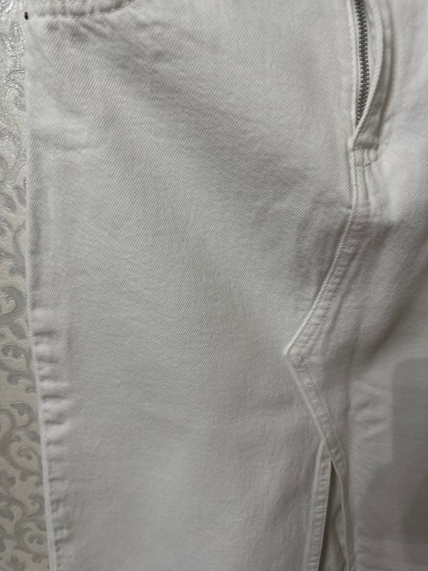 Белая джинсовая юбка Zara — макси, в идеале