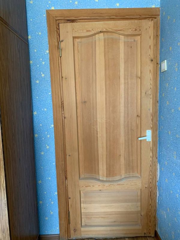 Деревянная дверь Не крашенная+ наличники Деревянная дверь Не крашенная+ наличники