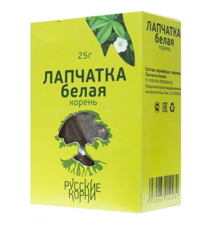 Русские корни Лапчатка белая Корень 25 г Русские корни Лапчатка белая Корень 25 г
