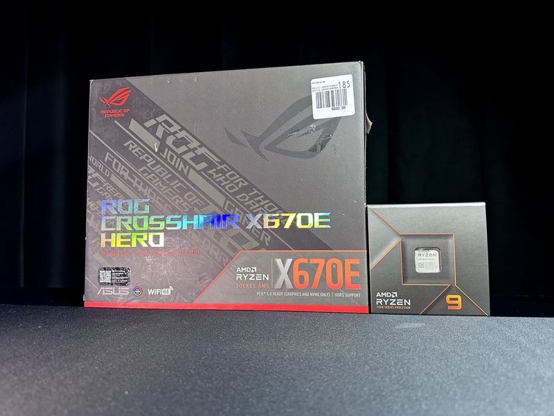 Топовый Комплект AMD Ryzen 9 7950X + Asus ROG Crosshair X670E HERO