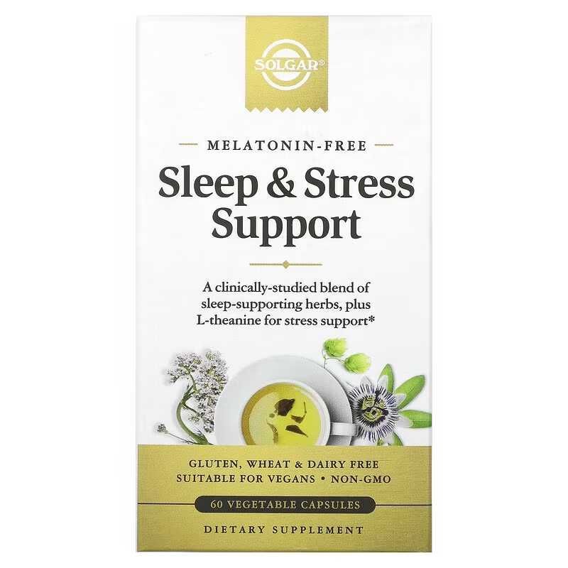 Антистресс / Поддержка сна Sleep & Stress Support, Solgar