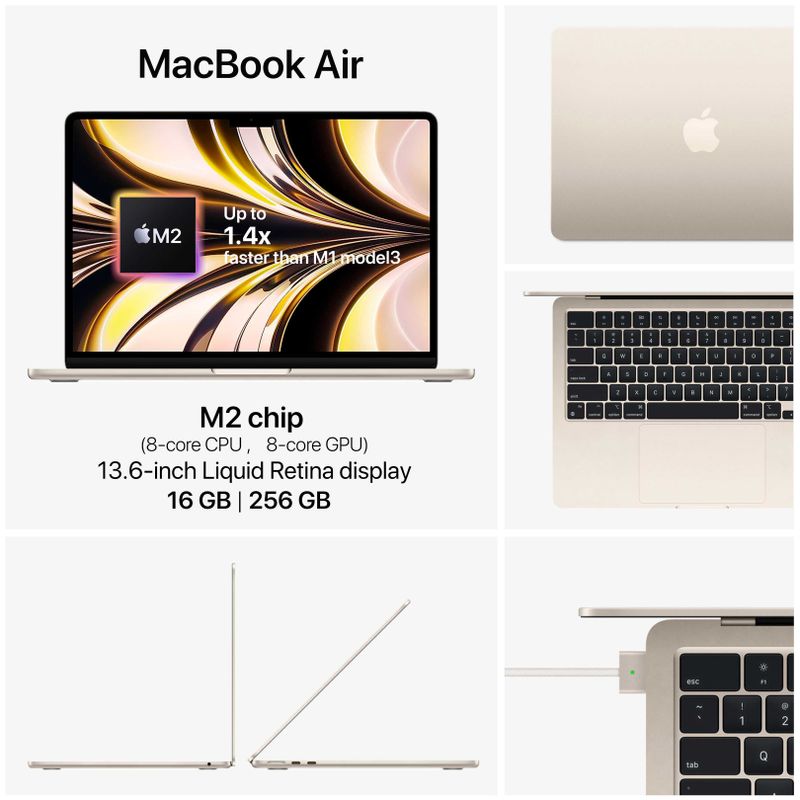 MacBook Air M2 16/256GB 13.6-inch Starlight (MC7W4LL/A)