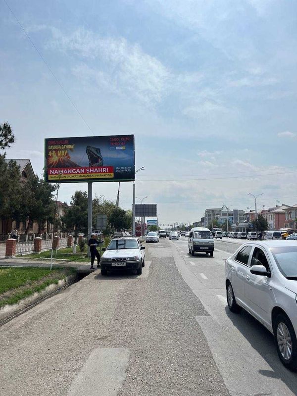 Bilbordlarda reklama Namanganda Реклама на Билбордах в Намангане
