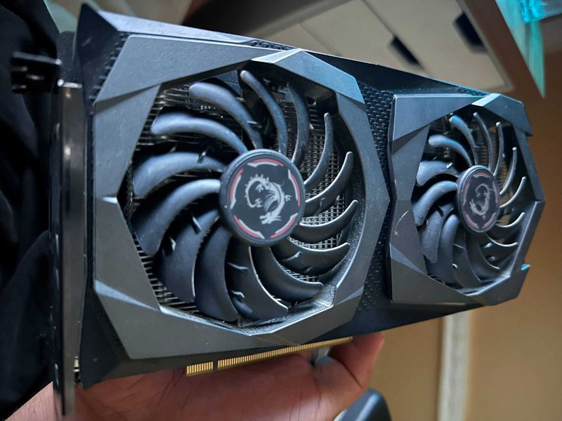 NVIDIA GeForce GTX 1650 MSI video kartasi NVIDIA GeForce GTX 1650 MSI video kartasi