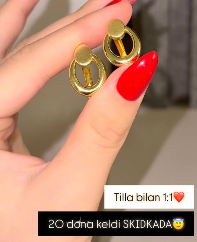 Tilla bilan birxil sirg’amiz SKIDKADA Tilla bilan birxil sirg’amiz SKIDKADA
