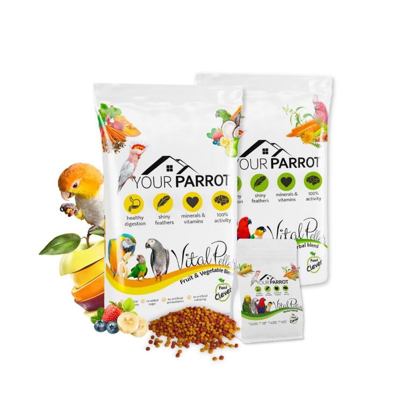 Vital pellets, eggfood gold и mixoil для попугаев от Your parrot Vital pellets, eggfood gold и mixoil для попугаев от Your parrot