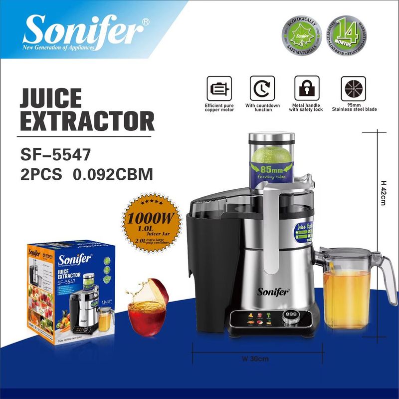 Доставка! Электрический соковыжималка Sonifer SF-5547