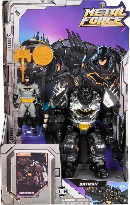 Оригинал DC Comics, броня Бэтмена Metal Force 17 см, с 11-см фигуркой Оригинал DC Comics, броня Бэтмена Metal Force 17 см, с 11-см фигуркой