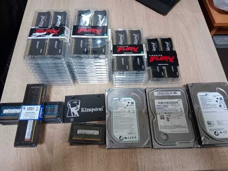 Оперативные памяти ОЗУ RAM, жесткие диски, SSD , HDD, SSD NVME