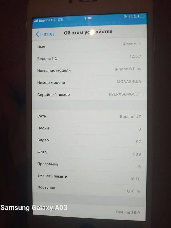 Iphone 6+ VA a 03 сотилади холати идеал муаммо йук 3 ой гарантия Iphone 6+ VA a 03 сотилади холати идеал муаммо йук 3 ой гарантия