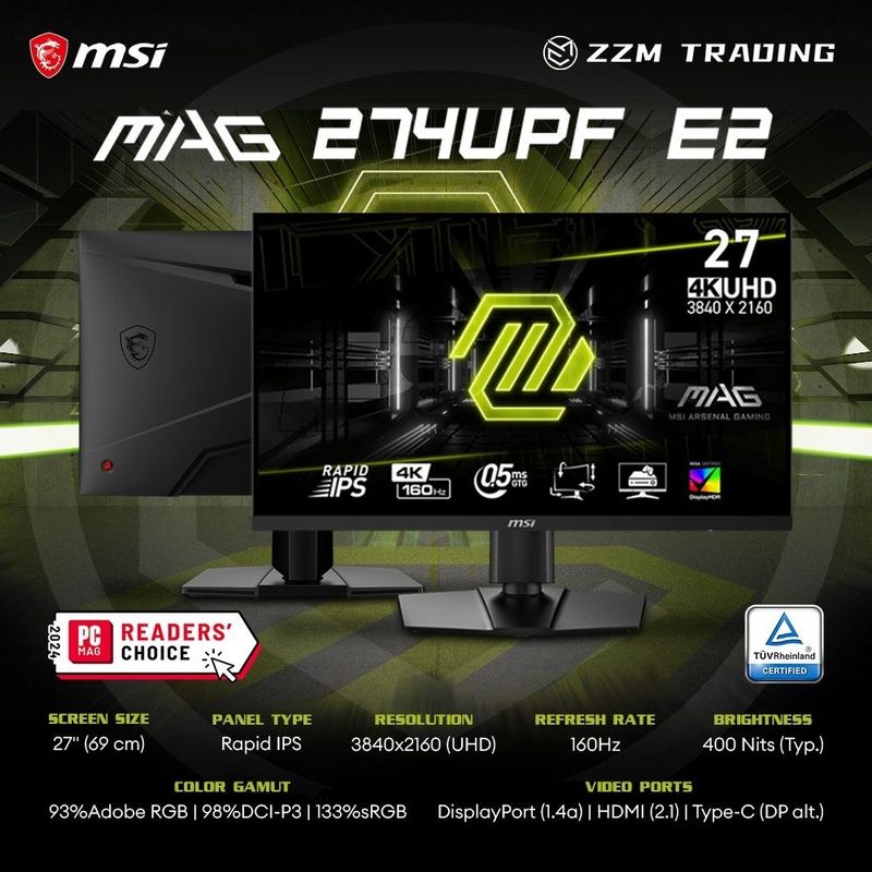 Msi 274upf e2, 4k 160hz Msi 274upf e2, 4k 160hz