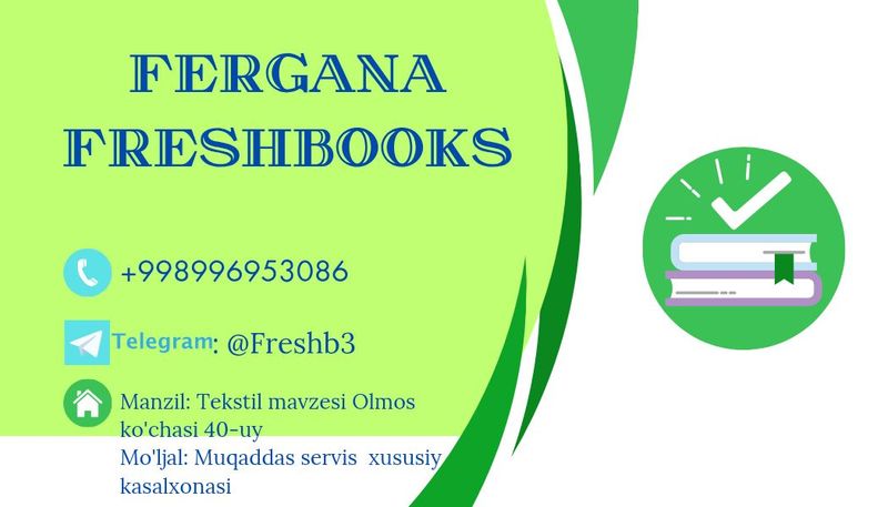 Kitoblarni original korinishda tayyorlab berish