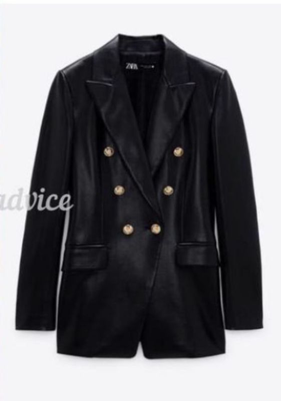 Пиджак из эко-кожи бренда ZARA Пиджак из эко-кожи бренда ZARA