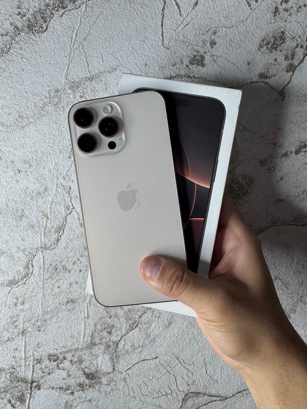 iPhone 16 ProMax 256Gb Desert Akk: 86% Kelwamiz iPhone 16 ProMax 256Gb Desert Akk: 86% Kelwamiz