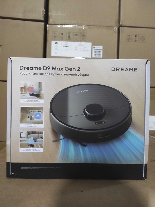 Xiaomi Dreame Bot D9 Max (EU, черный) — Робот-пылесос с лазером Xiaomi Dreame Bot D9 Max (EU, черный) — Робот-пылесос с лазером