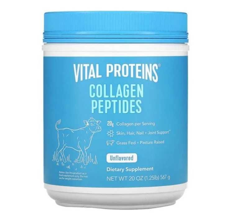 Vital Proteins, пептиды коллагена, без вкусовых добавок, 567 г