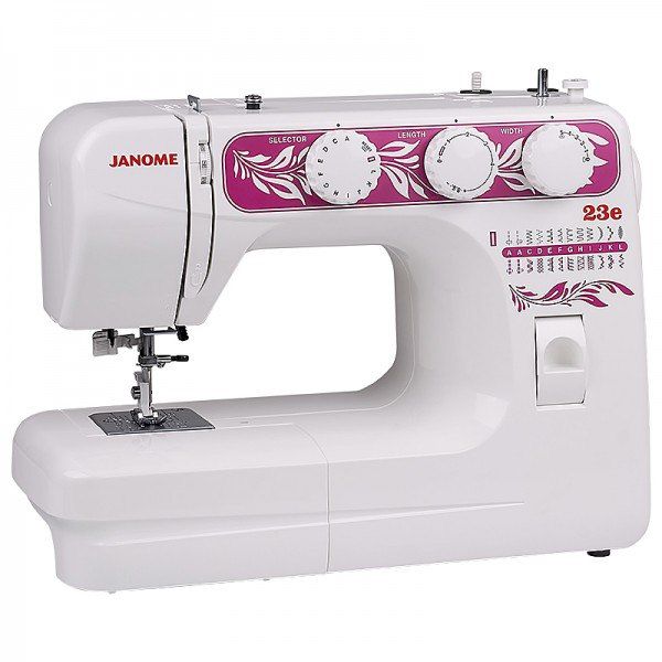 JANOME 23e — 24 операции, петля-автомат, нитевдеватель — идеален для творчества JANOME 23e — 24 операции, петля-автомат, нитевдеватель — идеален для творчества