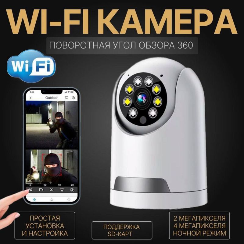 Внутренняя WiFi камера видеонаблюдения Внутренняя WiFi камера видеонаблюдения