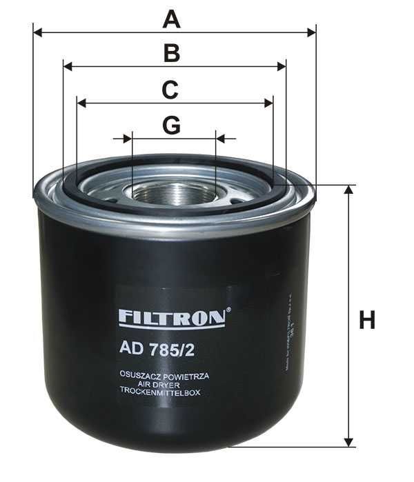Патрон осушителя воздуха FILTRON AD7853 Патрон осушителя воздуха Патрон осушителя воздуха FILTRON AD7853 Патрон осушителя воздуха