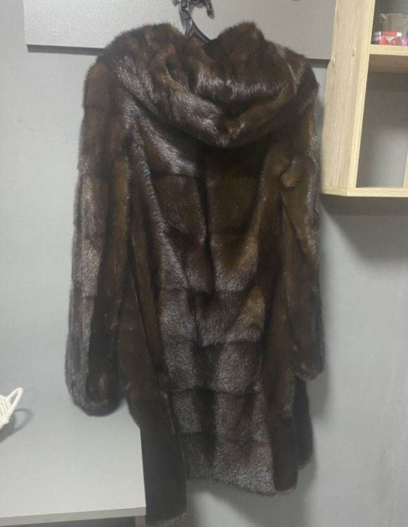 Натуральный норковая шуба