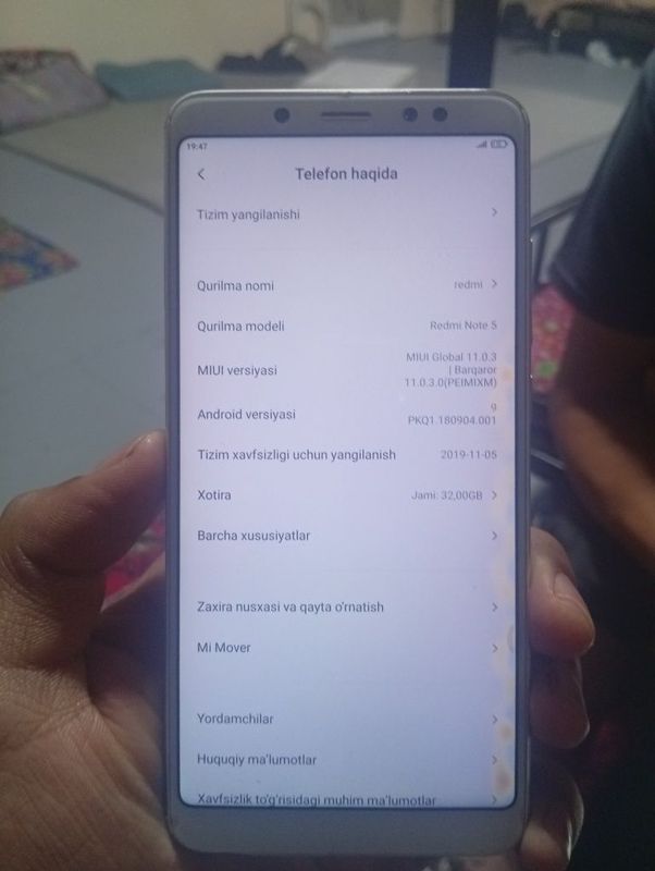 Redmi 5pro 32/3 aybi yuq