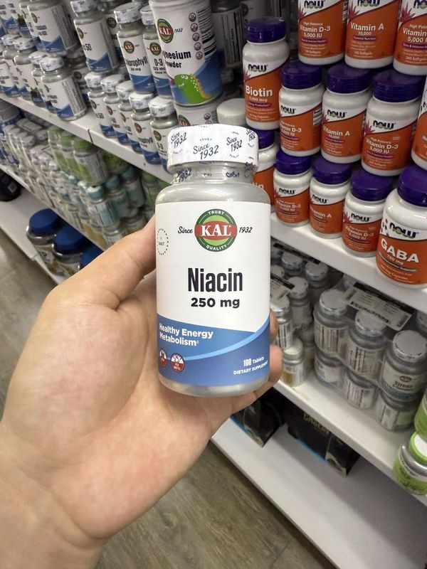 Kal Niacin 250mg 100tablets Kal Niacin 250mg 100tablets