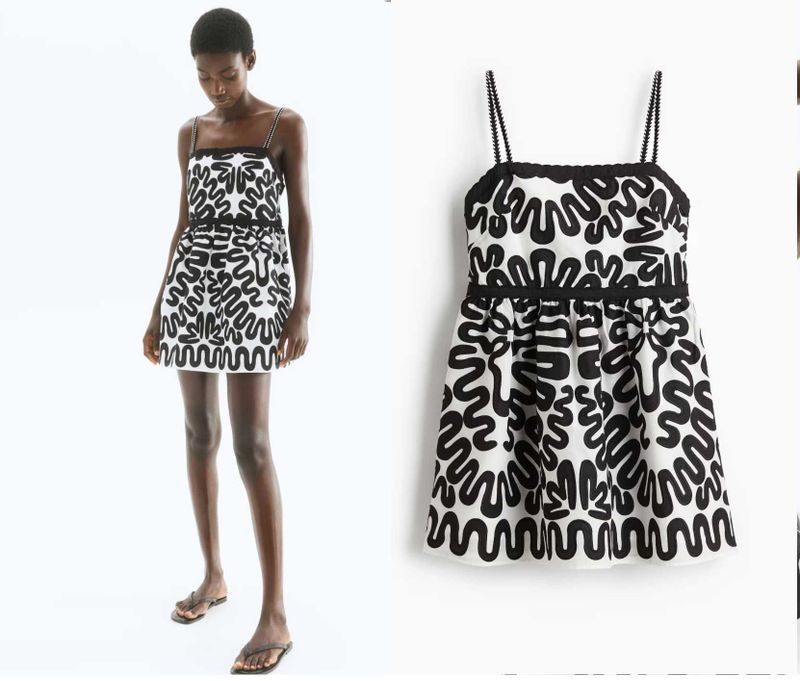 Новое платье с вышивкой H&M, размер М ( 46/50)