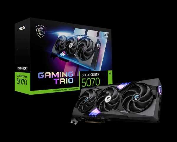 Видеокарта MSI GeForce RTX 5070 GAMING TRIO OC Видеокарта MSI GeForce RTX 5070 GAMING TRIO OC