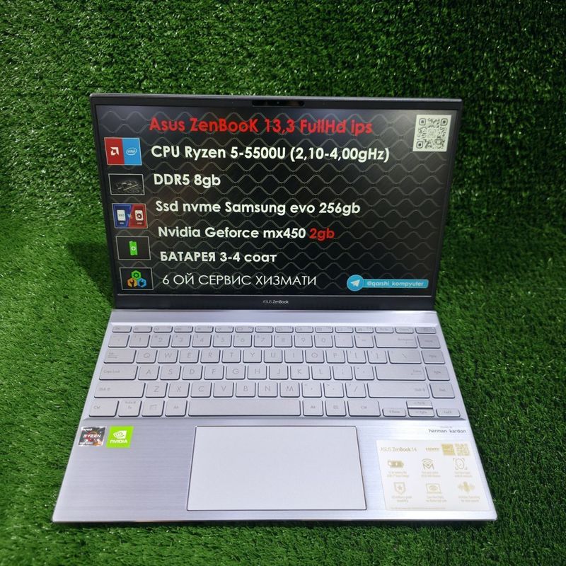 Asus zenbook R5 5500u ddr5 8gb 256gb Nvidia 2gb. 690