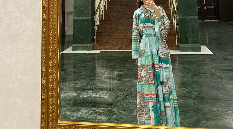 Платье длинное
