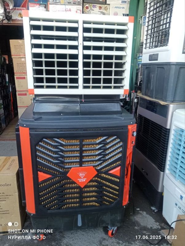 DIAMOND suvli havo sovutgich – Air Cooler 250W / 110L suv sig‘imi DIAMOND suvli havo sovutgich – Air Cooler 250W / 110L suv sig‘imi