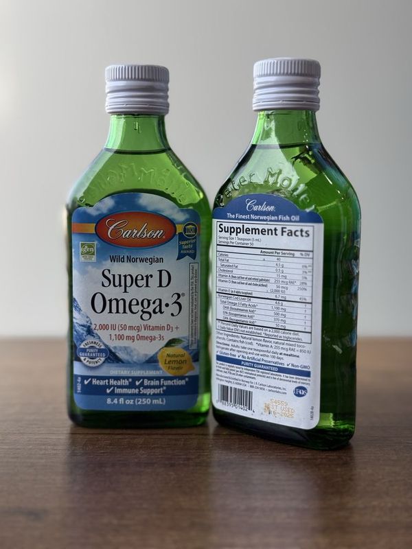 Carlson Super D Omega Omega 3 1,100 mg 250 ml