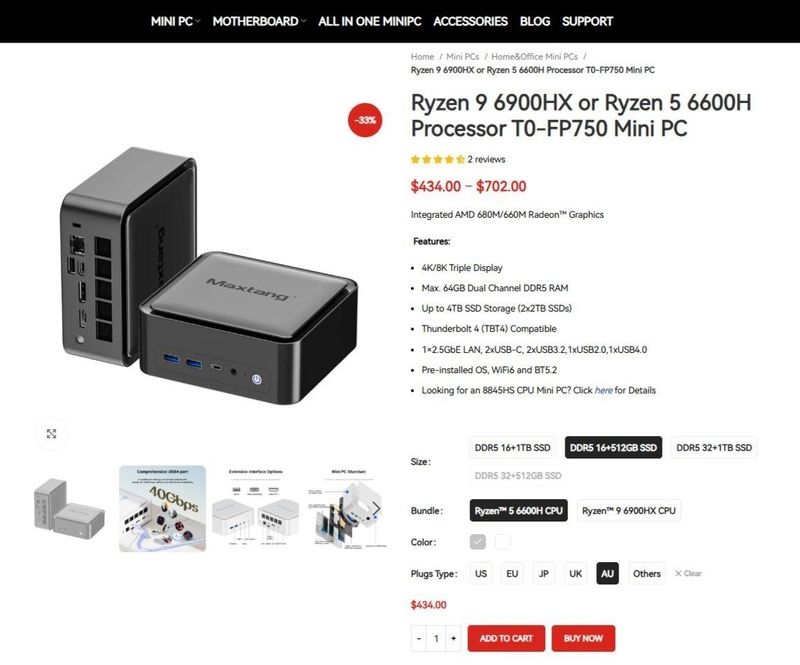 Мощный мини ПК ryzen 6600h ddr5 16gb Мощный мини ПК ryzen 6600h ddr5 16gb